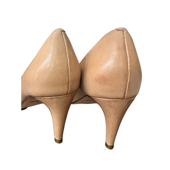Cole Haan Nude Leather Heels  Round-Toe Pumps  Nike Air Collab – Size 8 - Picture 4 of 9